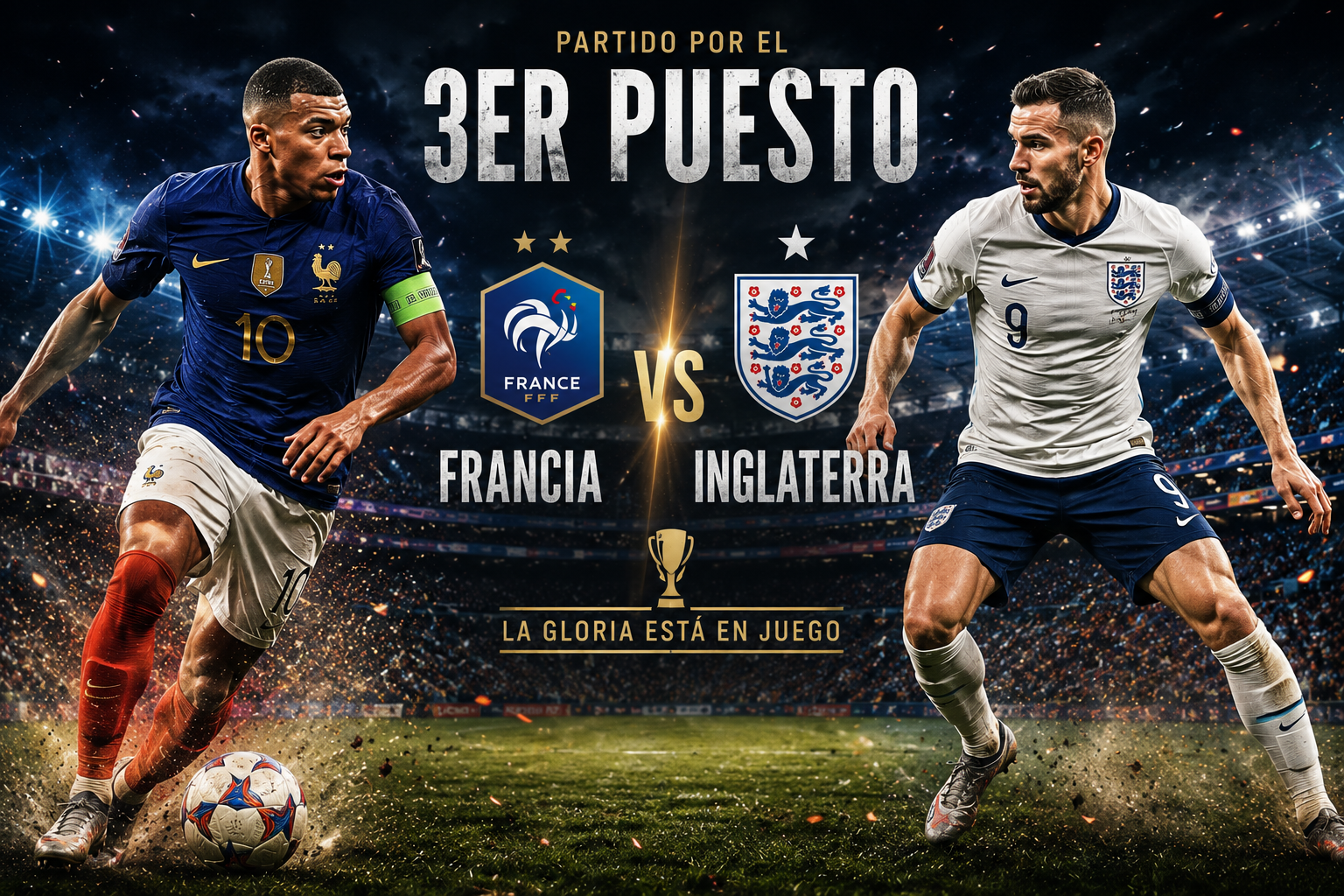 Mundial 2026 – Tercer Puesto: Inglaterra vs Francia