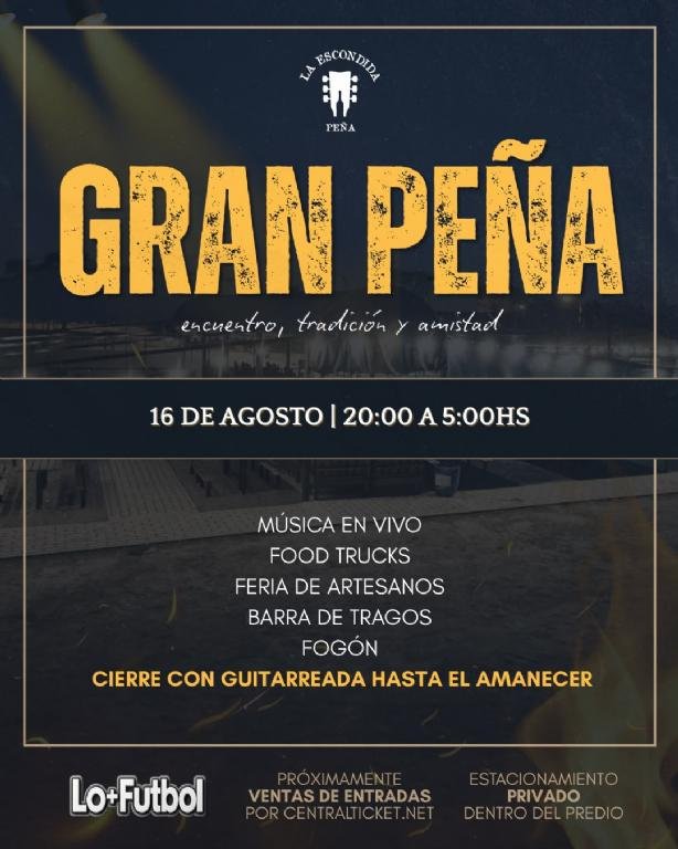 TUCUMÁN: GRAN PEÑA DE LA ESCONDIDA EN LO+ FÚTBOL