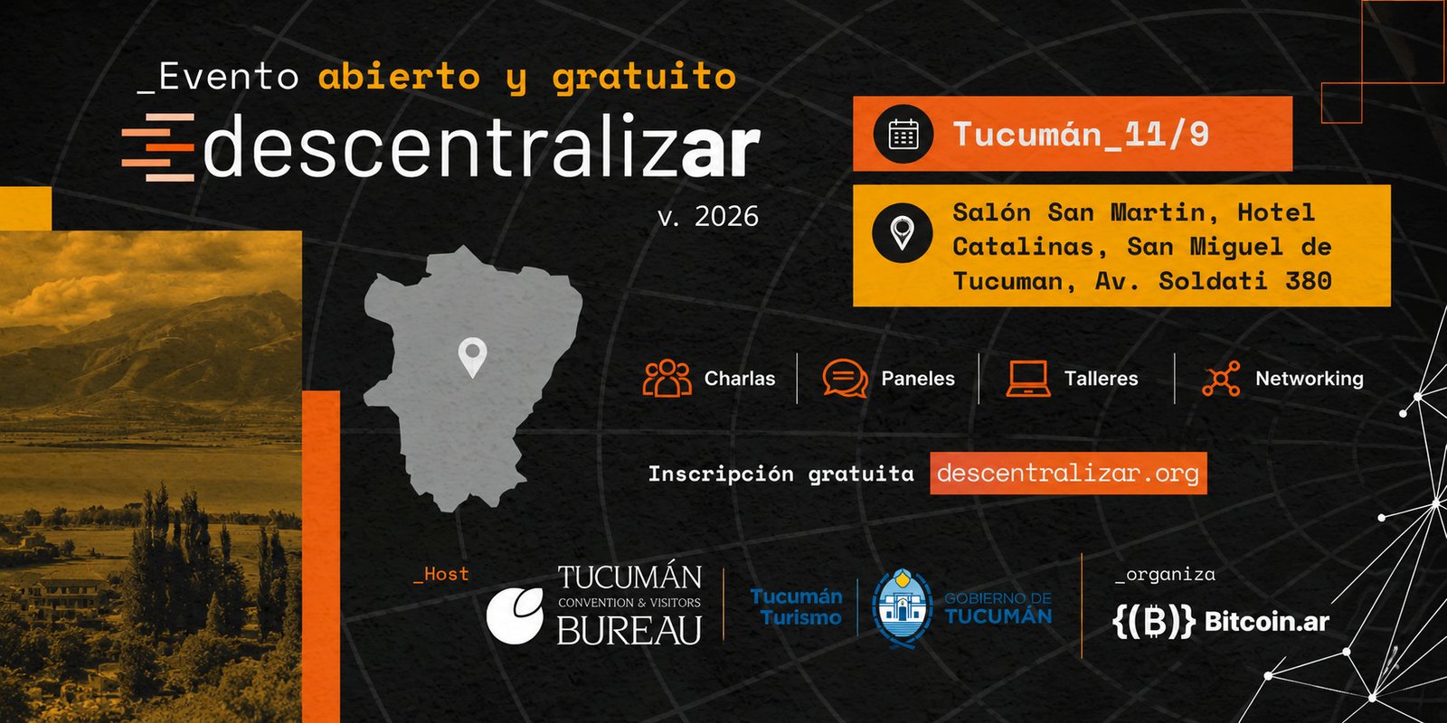 DescentralizAR 2026: Innovación, Capacitación y Networking en Tucumán