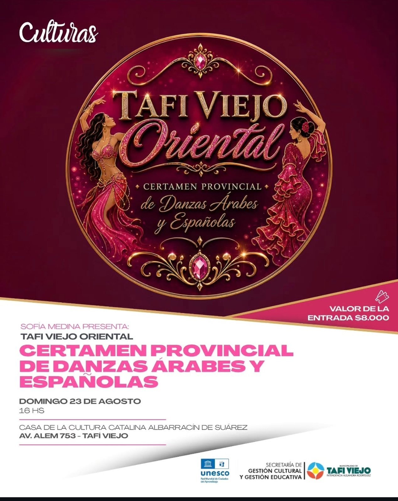 TAFI VIEJO ORIENTAL: Certamen Provincial de Danzas Árabes y Españolas